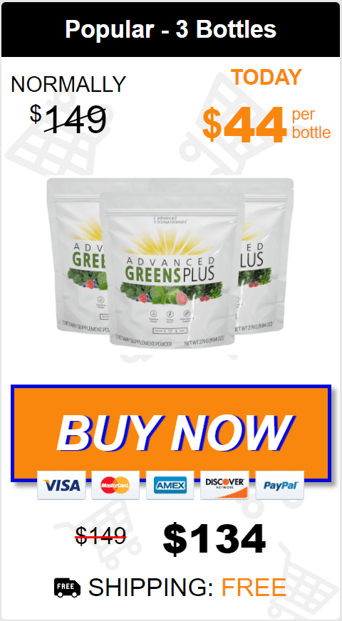 Advanced Greens Plus 3 bag